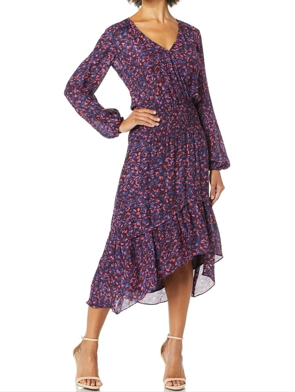 Parker Elizabeth Silk Blend Midi Dress